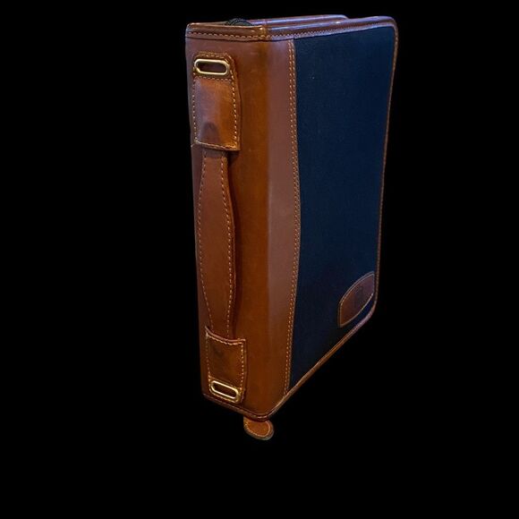 Vintage Daytimer Leather and Canvas with carry handle - Picture 3 of 10